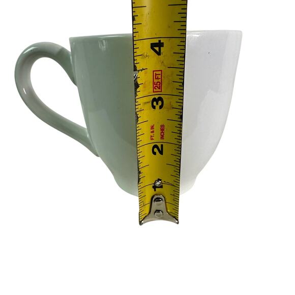 Pottery Barn Set Of 2 Ceramic Butterfly 16 Oz Coffee Mugs White Whimsical - Picture 9 of 9